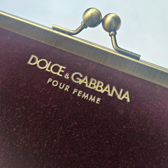 Dolce & Gabbana Merlot Velvet Clutch - Picture 6 of 14